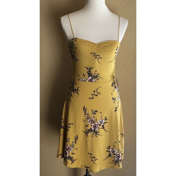 Socialite Womens Floral Mini Skater Strappy Dress Size XS NWOT - Picture 11 of 12